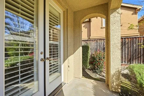 a view of a door with a glass door
