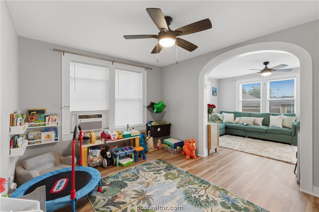 408 Hill Street Bryan, TX 77803 - Photo 27 of 50 a living room with furniture and a wooden floor