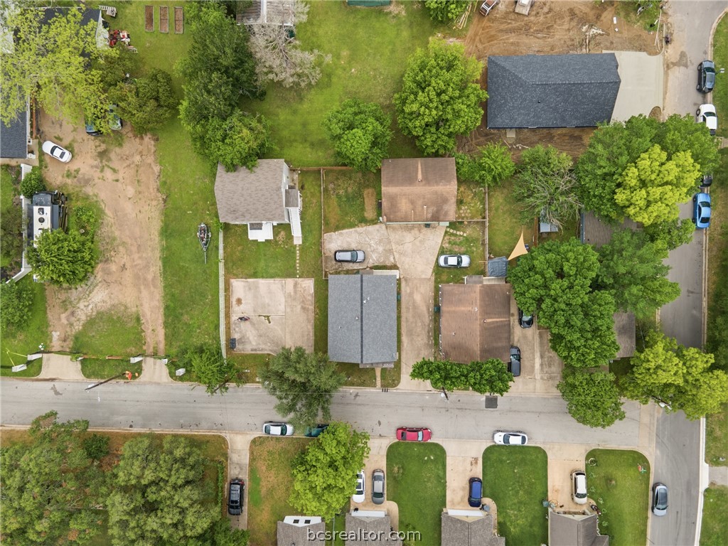 408 Hill Street Bryan, TX 77803 - Photo 50 of 50 an aerial view of a house with a yard and potted plants