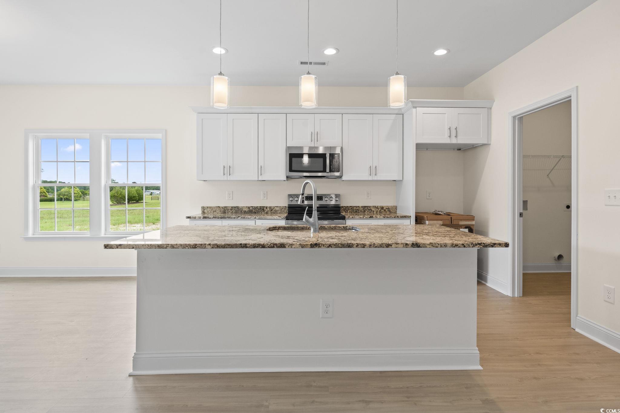 108 Infinity Lane Loris, SC 29569 - Photo 14 of 35 Kitchen featuring stainless steel microwave, an is