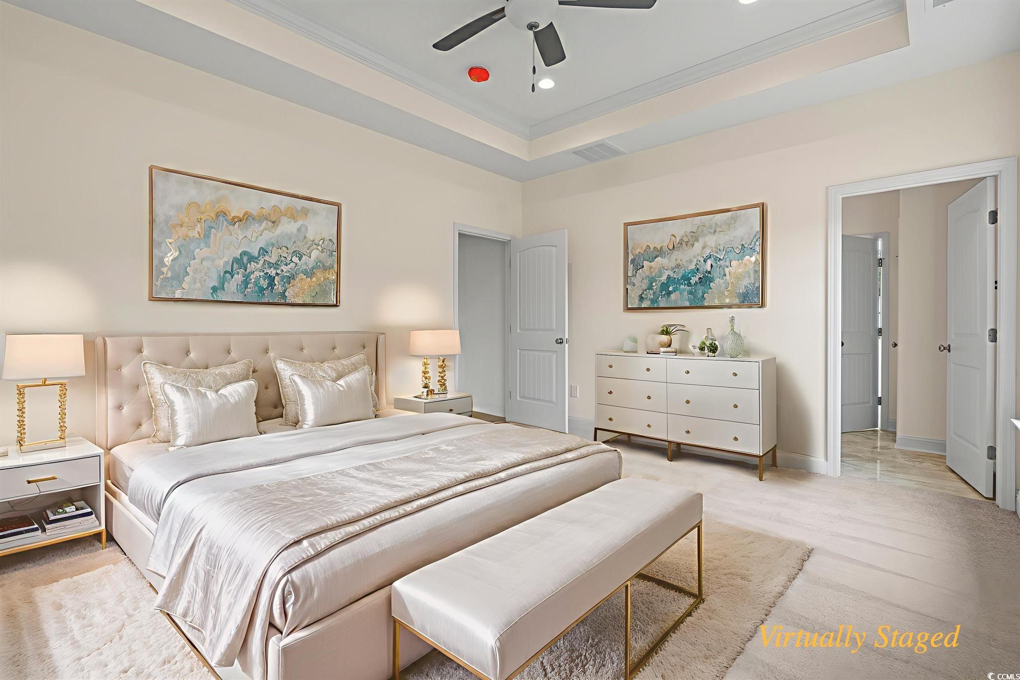 108 Infinity Lane Loris, SC 29569 - Photo 22 of 35 Bedroom featuring ornamental molding, light colore