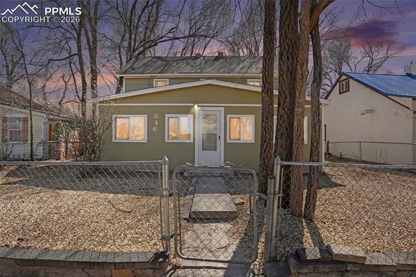 a front view of a house