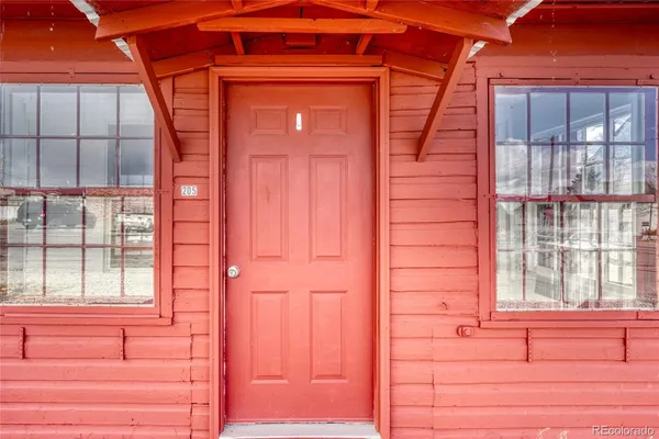 a view of front door
