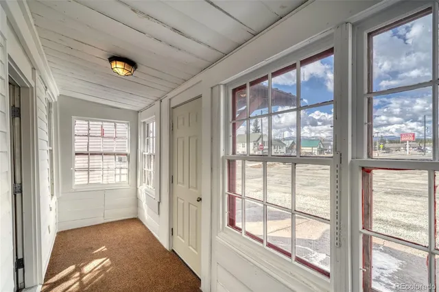 a view of an empty room and window