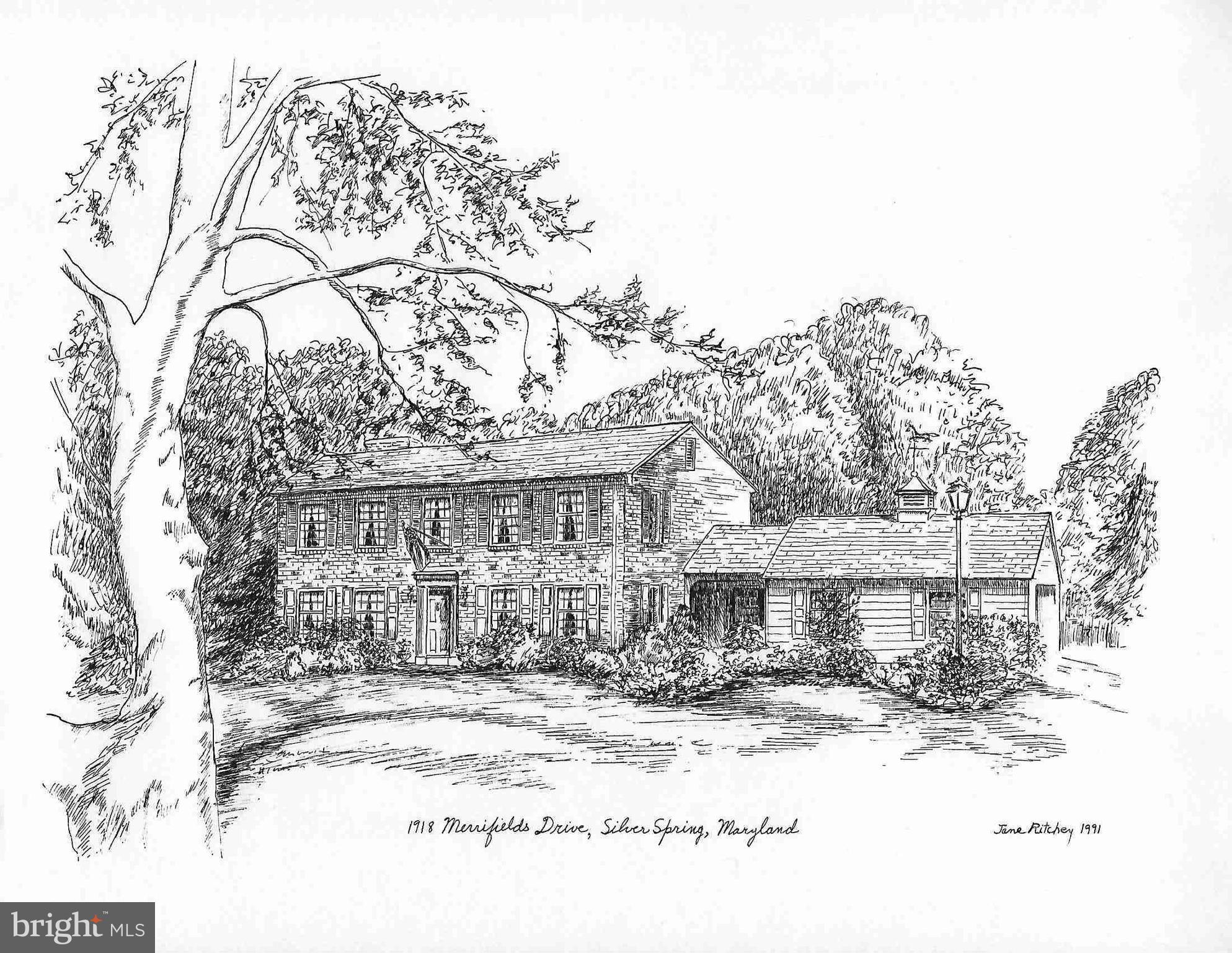 1918 Merrifields Drive Silver Spring, MD 20906 - Photo 1 of 56 Artist's sketch of front