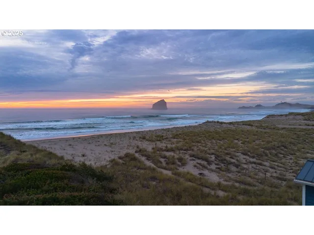 a view of city and ocean