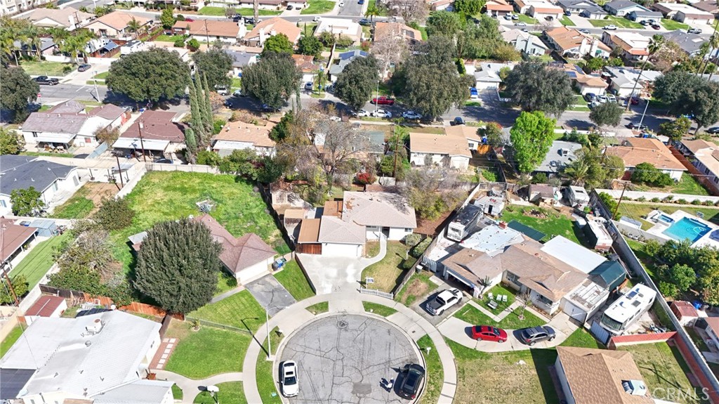 10028 Mildred Court Riverside, CA 92503 - Photo 46 of 50 an aerial view of residential house with outdoor space