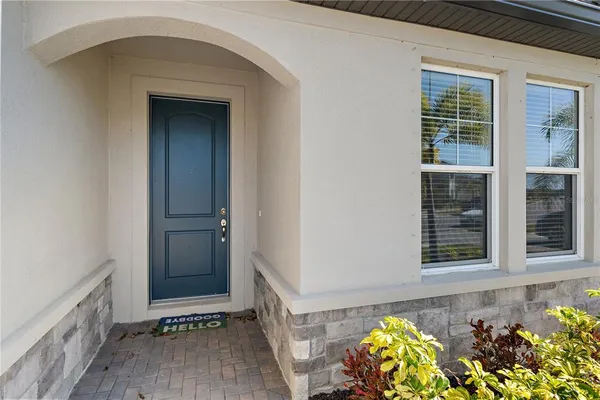 a front view of a house
