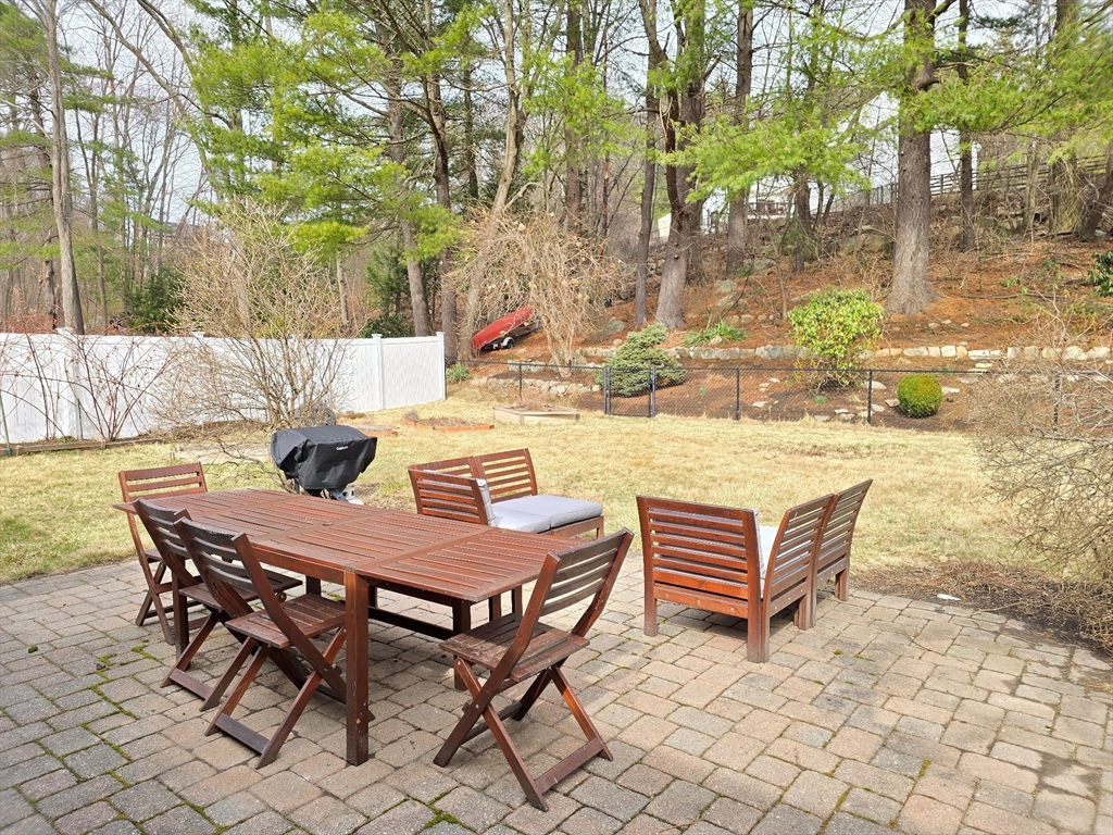 33 Pine Hill Road Ashland, MA 01721 - Photo 4 of 40 a backyard of a house with barbeque oven table and chairs