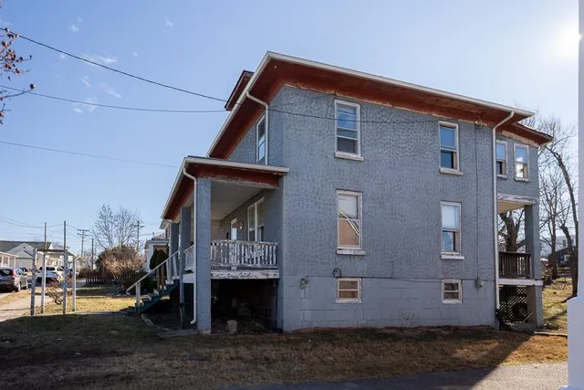 a view of a house with a patio