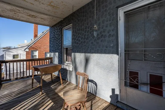 a view of a door of the house