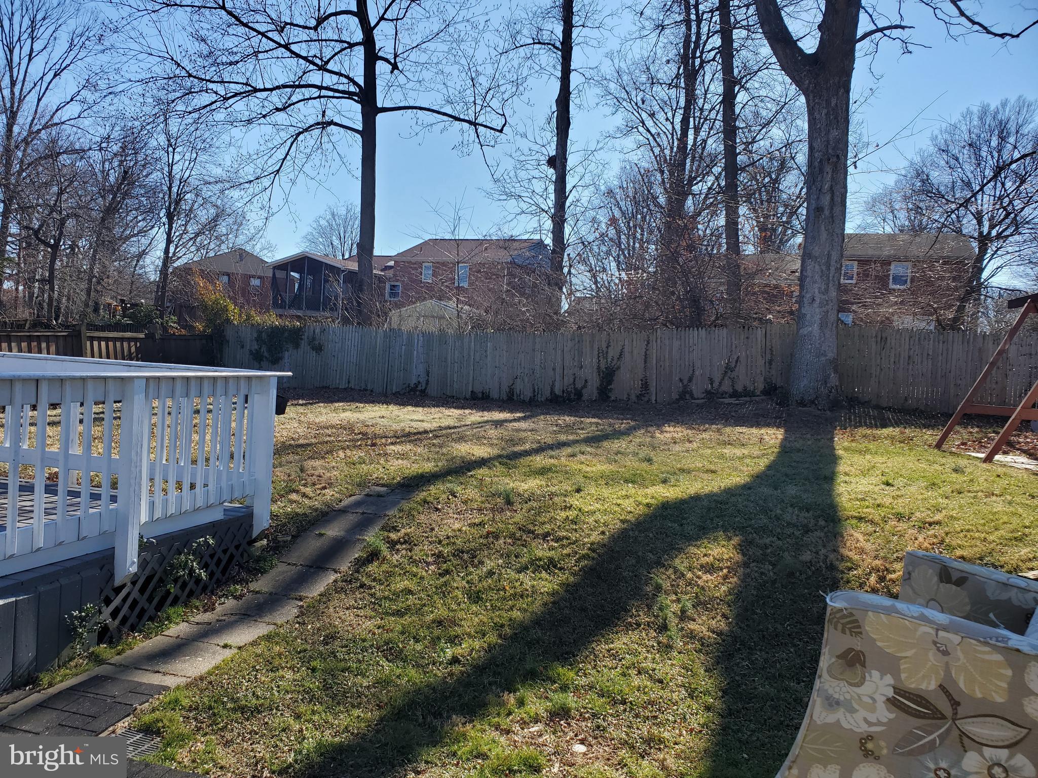 4144 Addison Road Fairfax, VA 22030 - Photo 11 of 14 Fully Fenced Backyard
