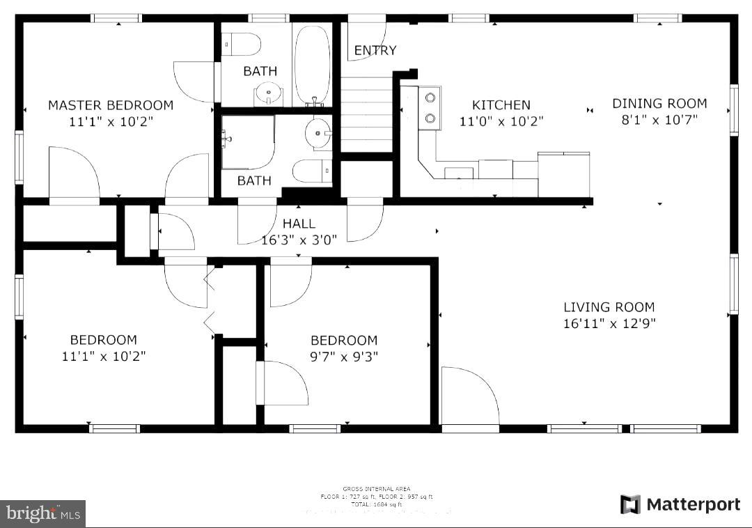 4144 Addison Road Fairfax, VA 22030 - Photo 13 of 14 Upper level floor plan