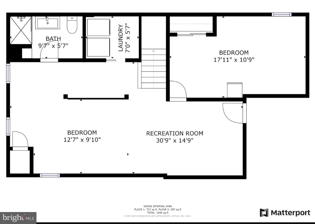 4144 Addison Road Fairfax, VA 22030 - Photo 14 of 14 Lower level Floor plan