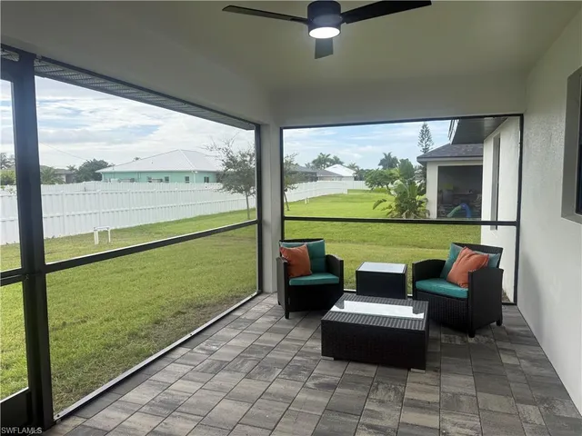 a view of a room with window