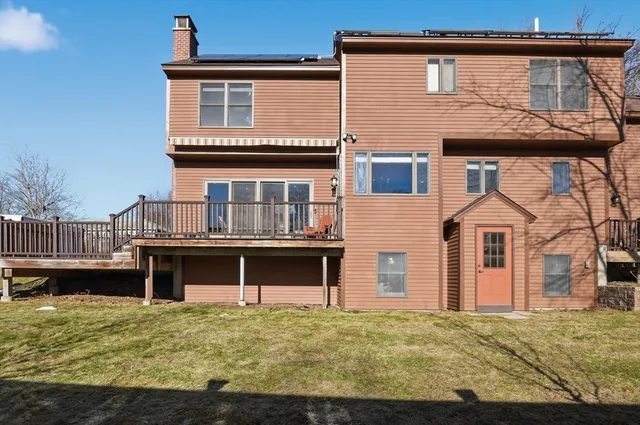 a house view with a garden space