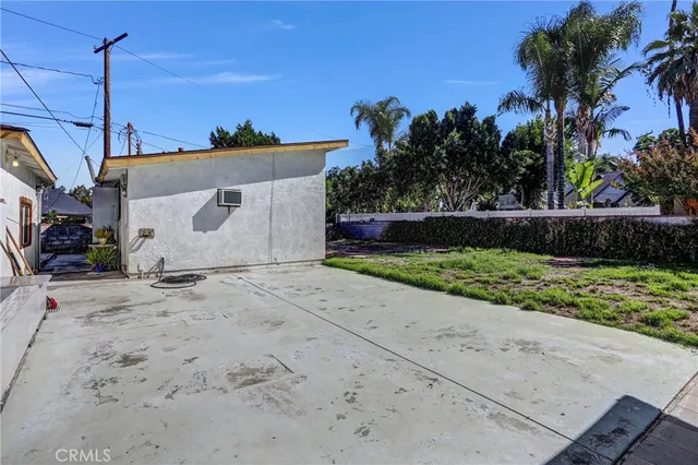 a view of backyard with outdoor space