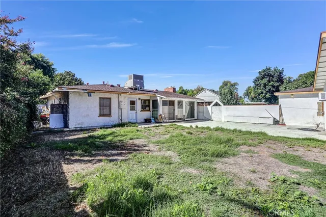 a view of a house with a patio