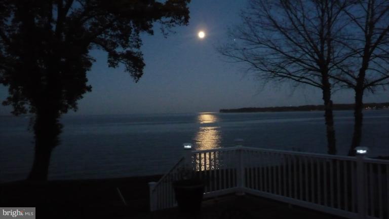8563 Bay Road Pasadena, MD 21122 - Photo 25 of 25 Evening Moon reflects on the water.
