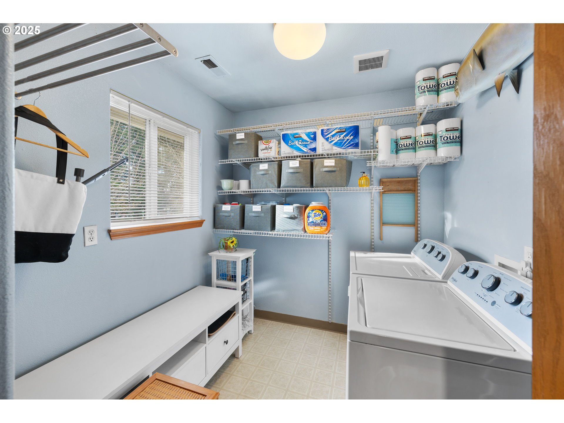 1021 Southwest 24th Street Troutdale, OR 97060 - Photo 24 of 34 a storage room with washer and dryer