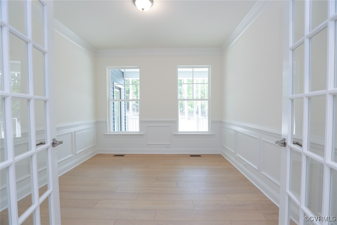8512 Freebridge Road Chesterfield, VA 23832 - Photo 3 of 36 Home office with glass French doors.