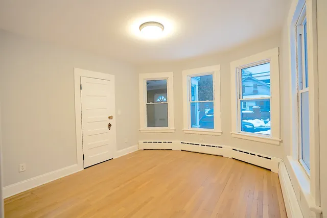 view of an empty room with a window