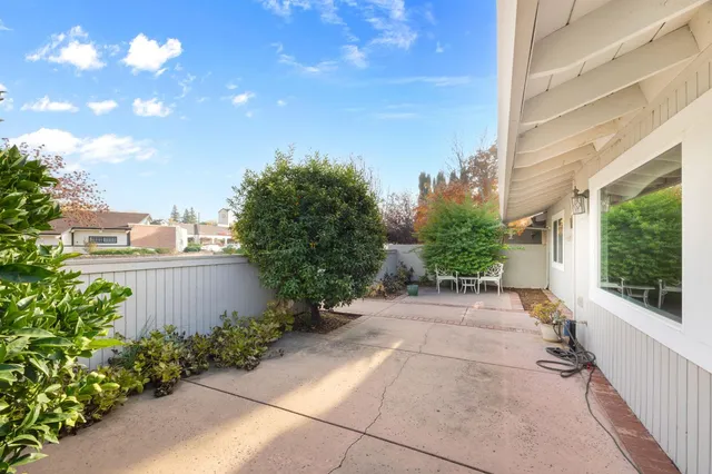 a view of a house with a outdoor space