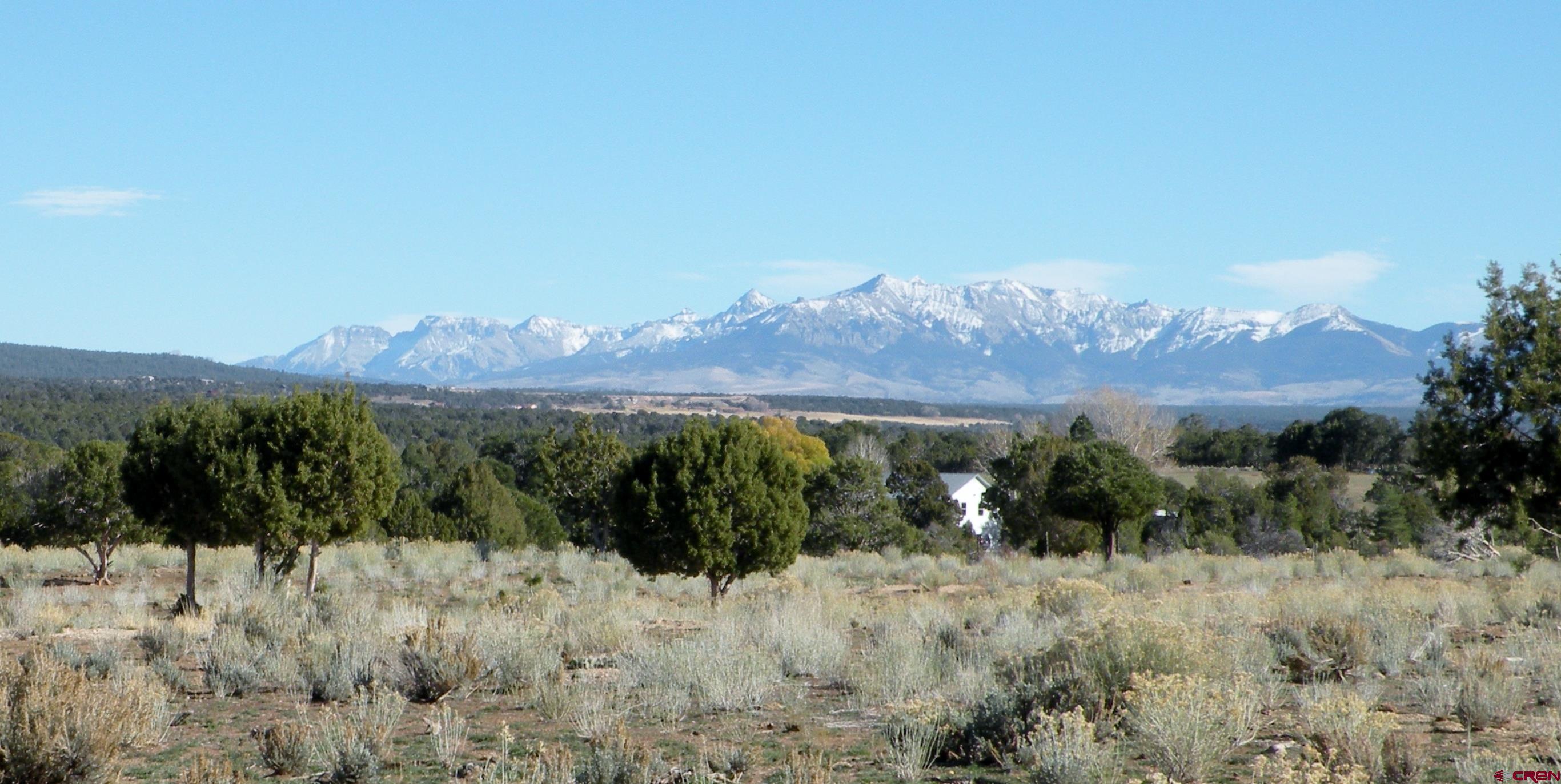35001 4000 Road Redvale, CO 81431 - Photo 23 of 31 a view of a dry yard with mountains in the background