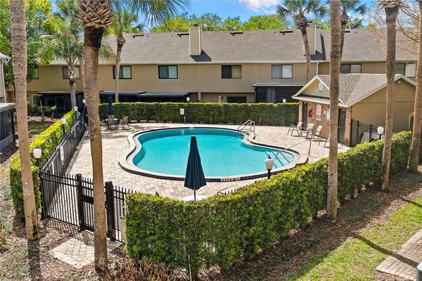 a view of a house with pool