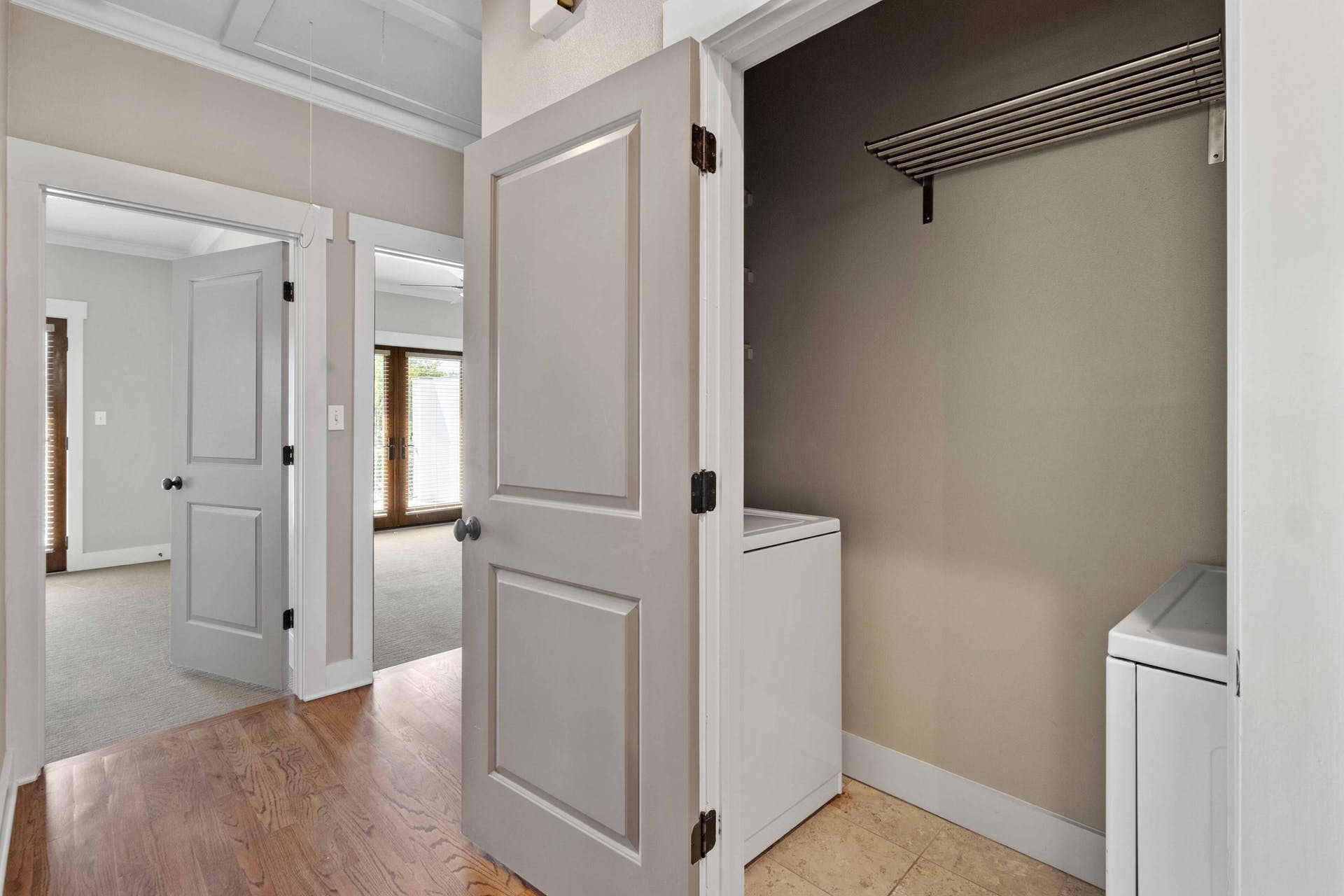 2309 A Longview Street, Unit A Austin, TX 78705 - Photo 13 of 13 a view of a hallway with wooden floor