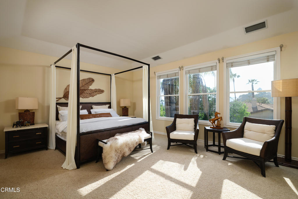 3921 Chapman Court Altadena, CA 91001 - Photo 40 of 64 a bedroom with furniture and large windows