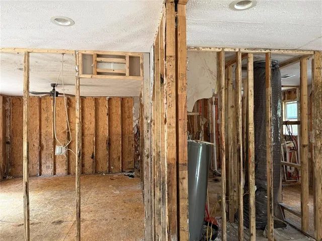 a view of a balcony with furniture