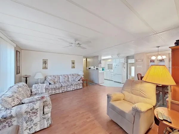 a living room with furniture and a couch
