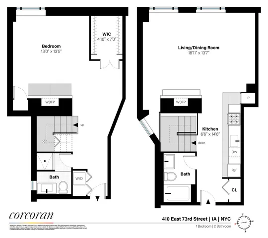 $699,000 | 410 East 73rd Street, Unit 1A | Lenox Hill