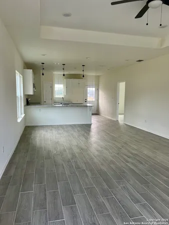 a view of a livingroom with an empty space