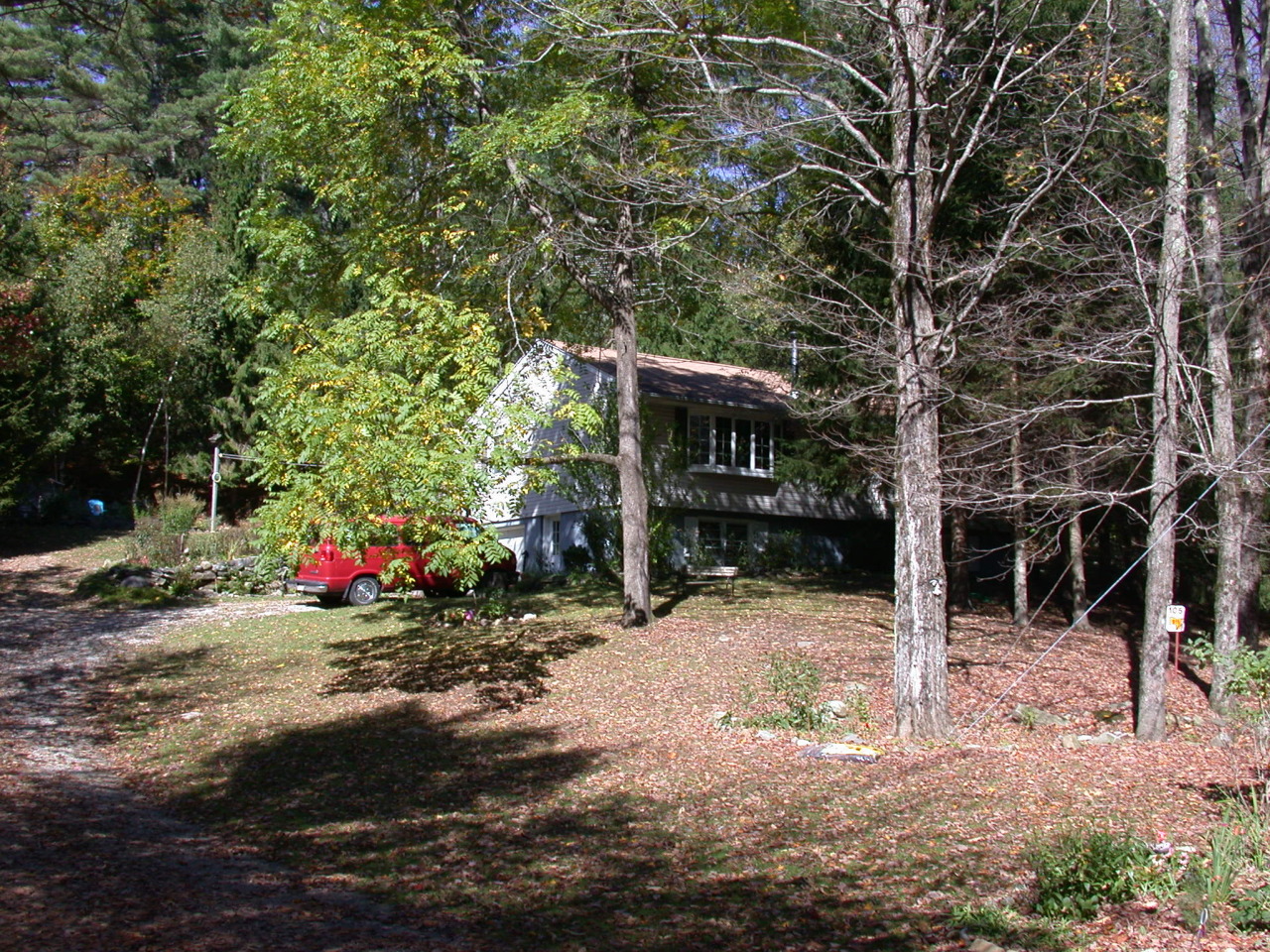 105 Gibbs Road Otis, MA 01253 - Photo 5 of 16 a view of a road with of the trees