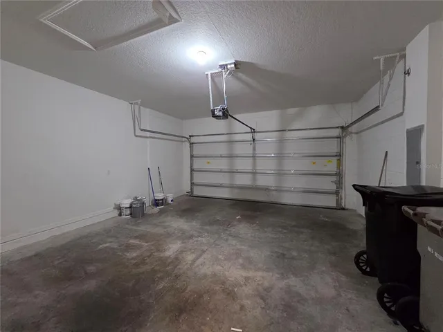 a view of a garage room