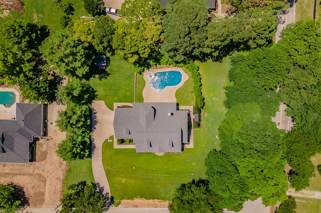 1200 Mount Gilead Road Keller, TX 76262 - Photo 38 of 38 an aerial view of a house with a yard swimming pool and outdoor seating