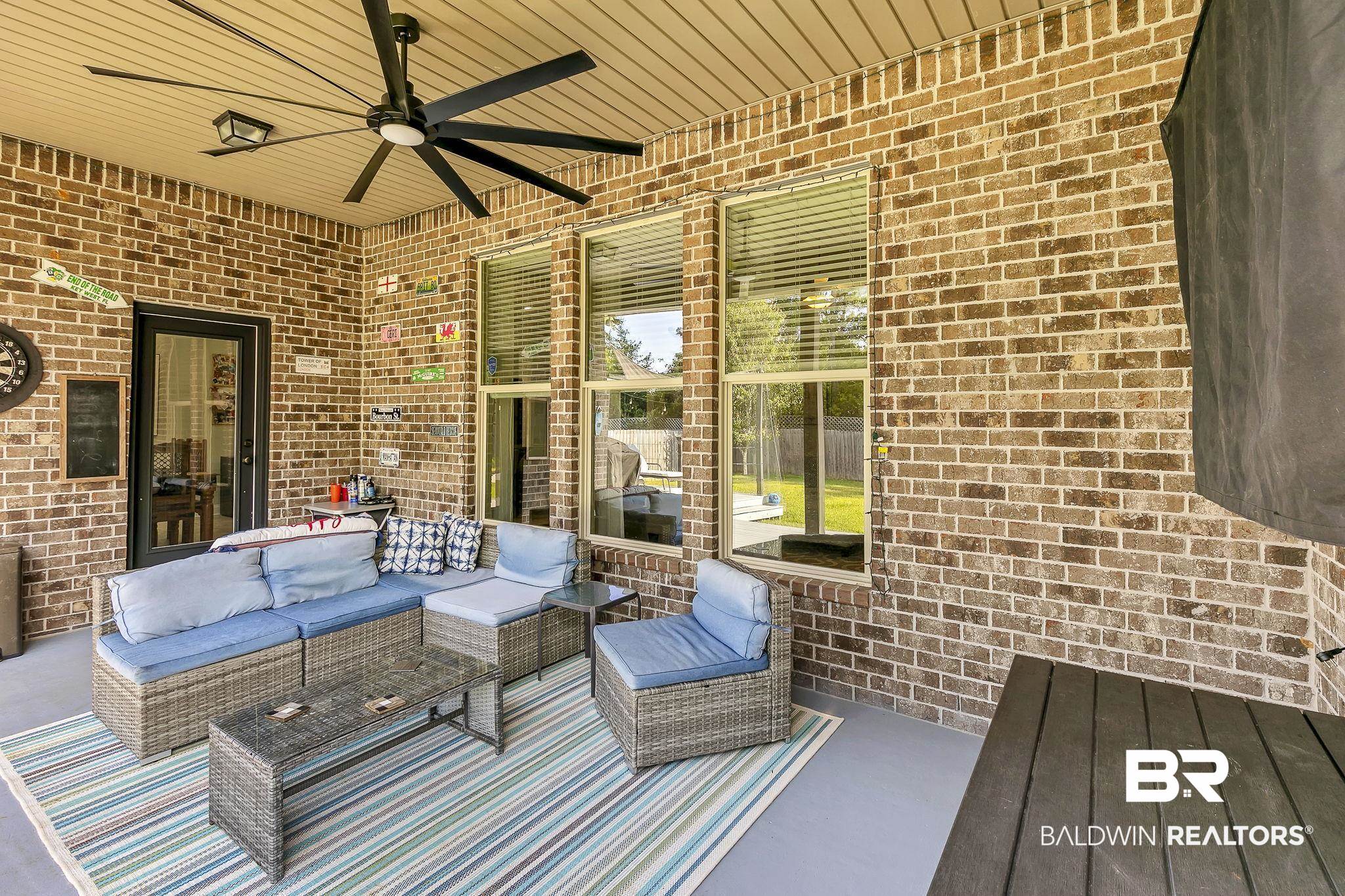 30635 Drayton Court Daphne, AL 36527 - Photo 36 of 51 View of patio / terrace with outdoor lounge area and a ceiling fan