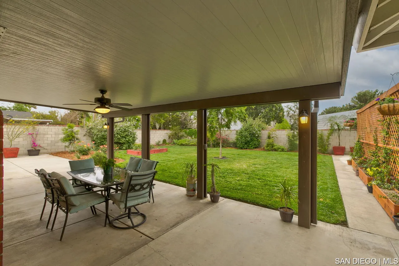 4700 Circle Lazy J Road Riverside, CA 92501 - Photo 20 of 24 a view of an outdoor dining space with furniture and garden view