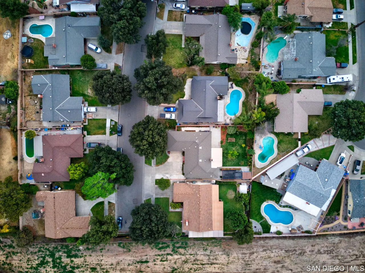 4700 Circle Lazy J Road Riverside, CA 92501 - Photo 24 of 24 an aerial view of multiple houses with outdoor space