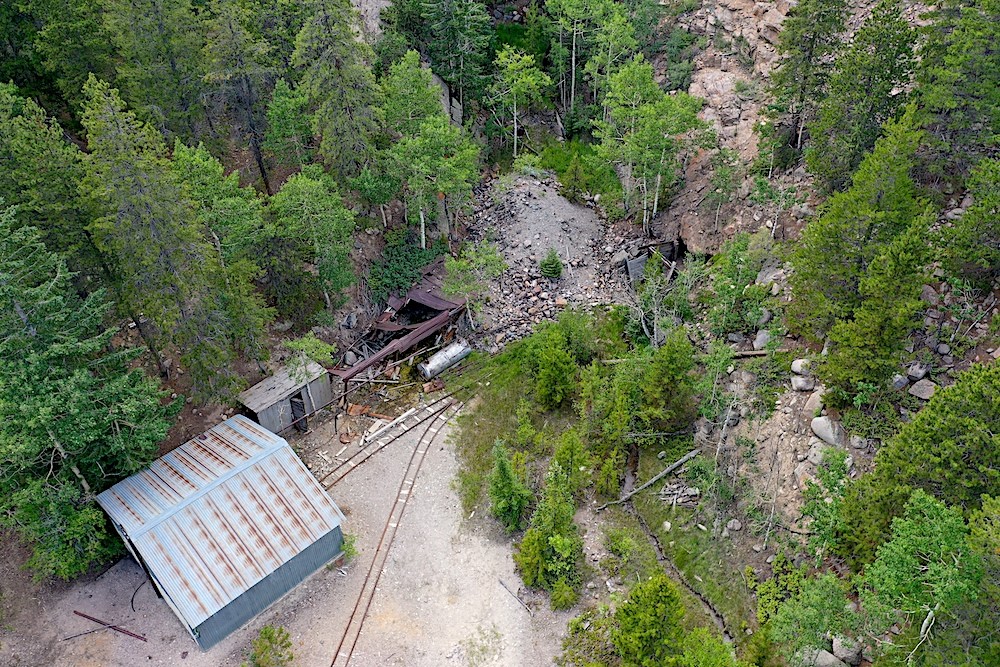 0 Silver Street Silver Plume, CO 80476 - Photo 9 of 16 an aerial view of a house with a yard and sitting area