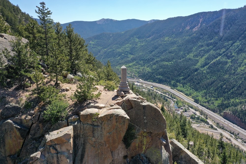 0 Silver Street Silver Plume, CO 80476 - Photo 10 of 16 a view of a mountain from a balcony