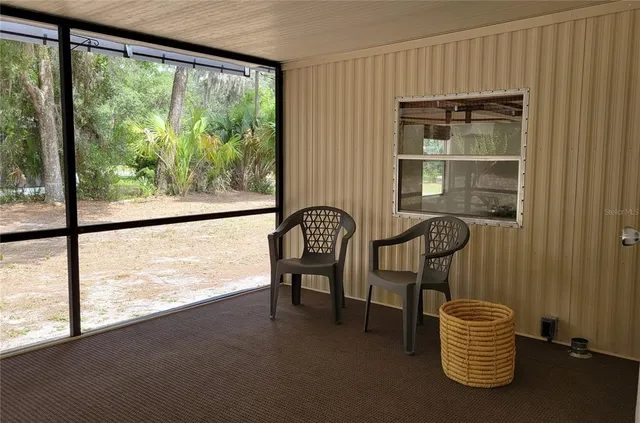 a view of outdoor space with sign board