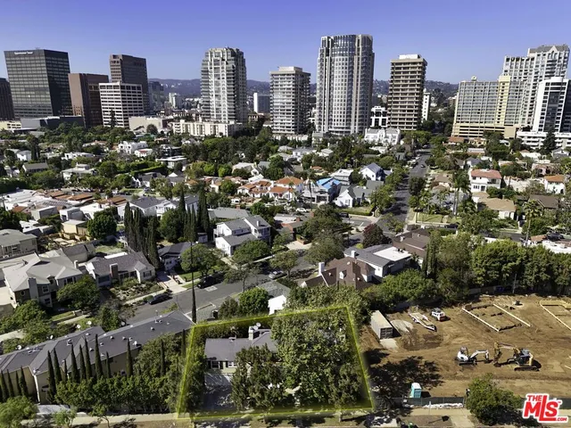 a view of a city with tall buildings