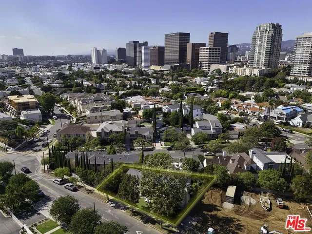 a view of a city with tall buildings