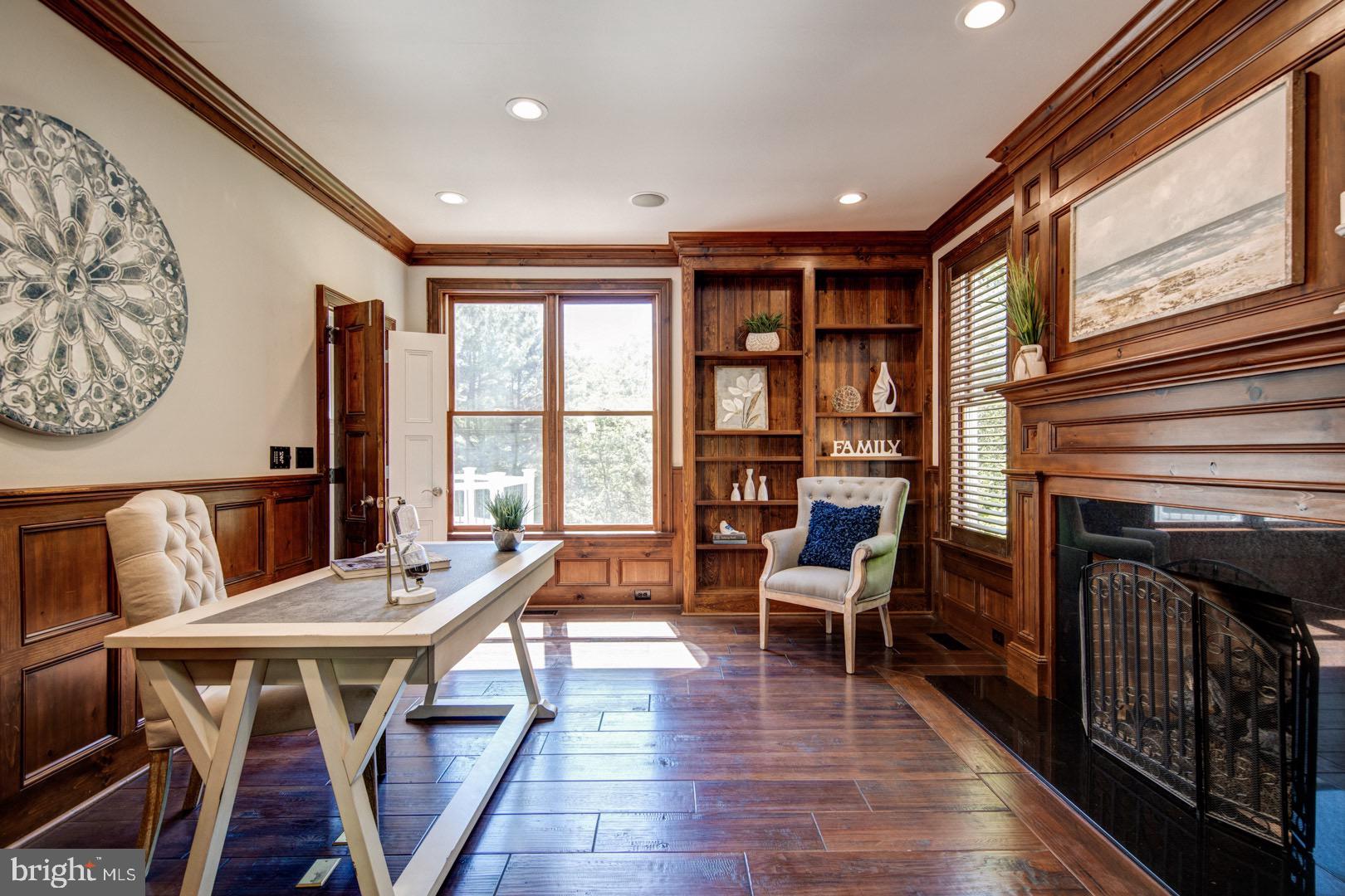 121 Brooke Farm Road Wayne, PA 19087 - Photo 18 of 46 a view of a dining room with furniture window and wooden floor