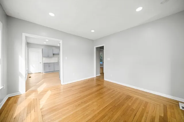 a view of an empty room