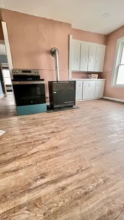 a view of a kitchen with a sink