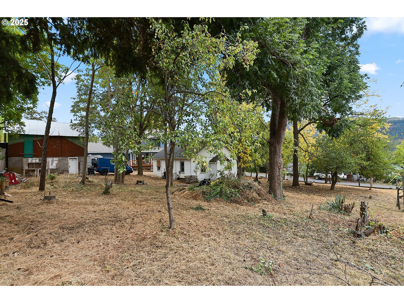 East Franklin Street Bingen, WA 98605 - Photo 4 of 11 a backyard of a house with lots of green space
